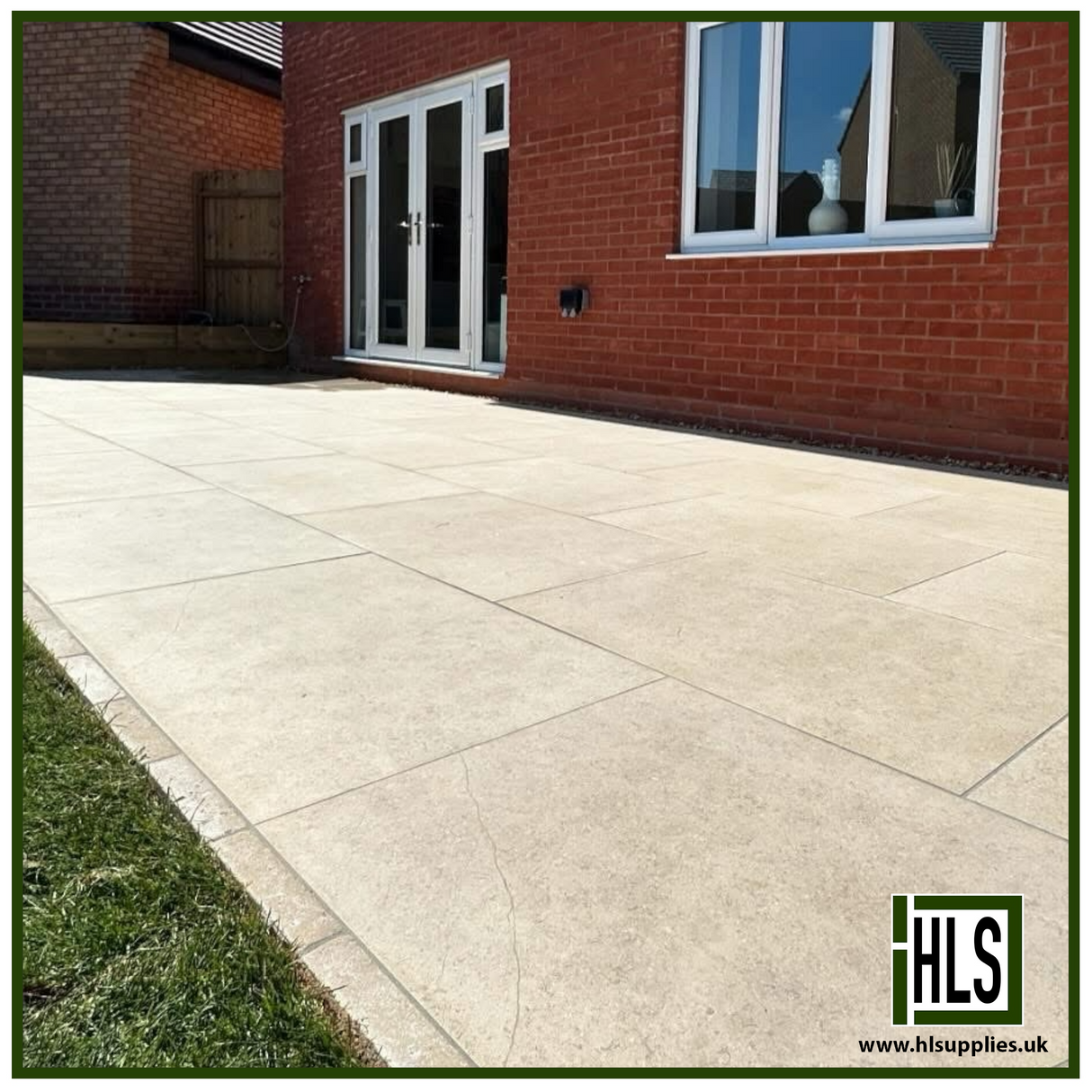DIJON LIMESTONE BEIGE PORCELAIN PAVING 600x900x20mm