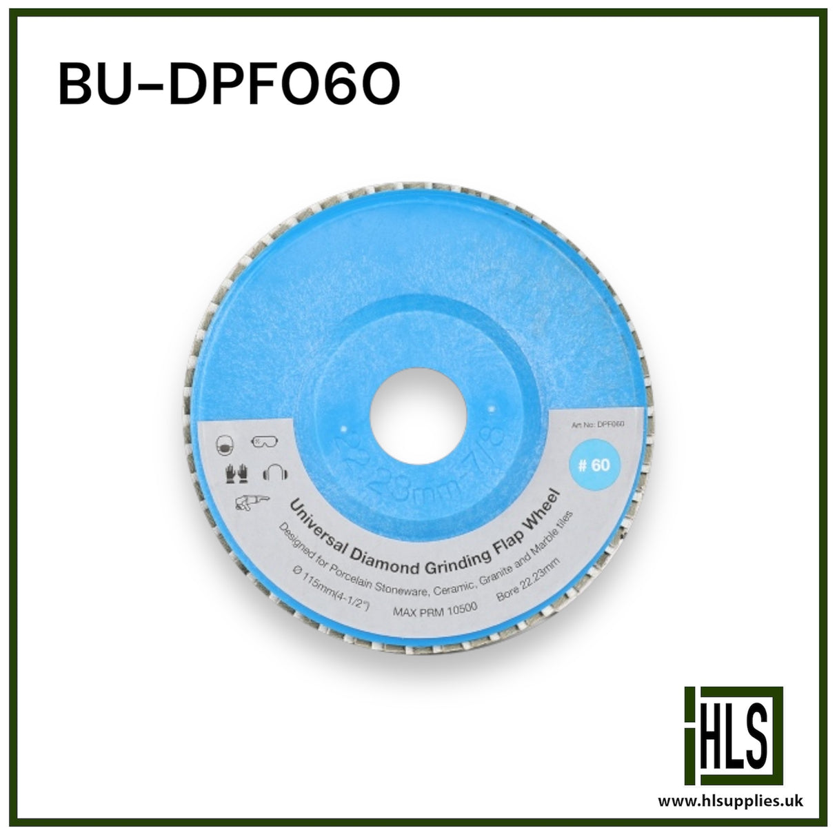 BU-DPF060 UNIVERSAL DIAMOND FLAP WHEEL GRIT 60
