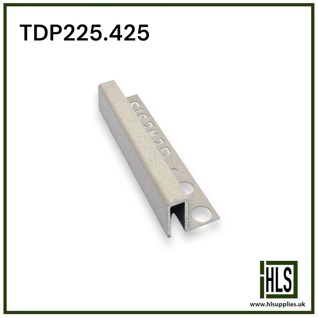ALUMINIUM SQUARE PROFILE 2.5m SAND STONE (425)
