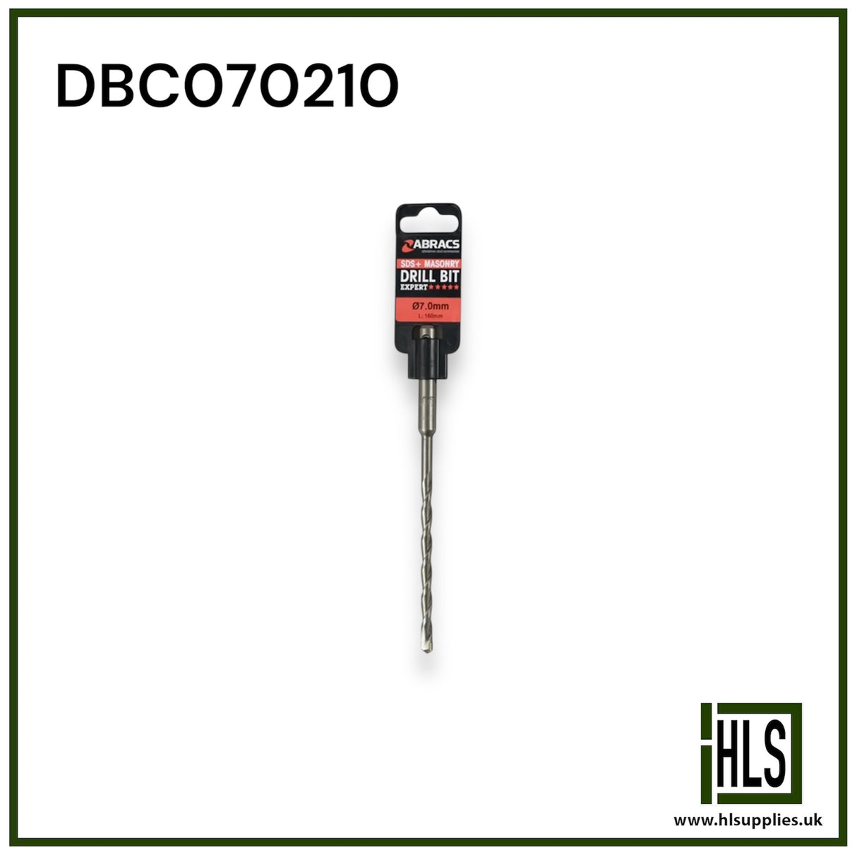 7.0mm x 210mm SDS+ Masonry Drill Bit DBC070210