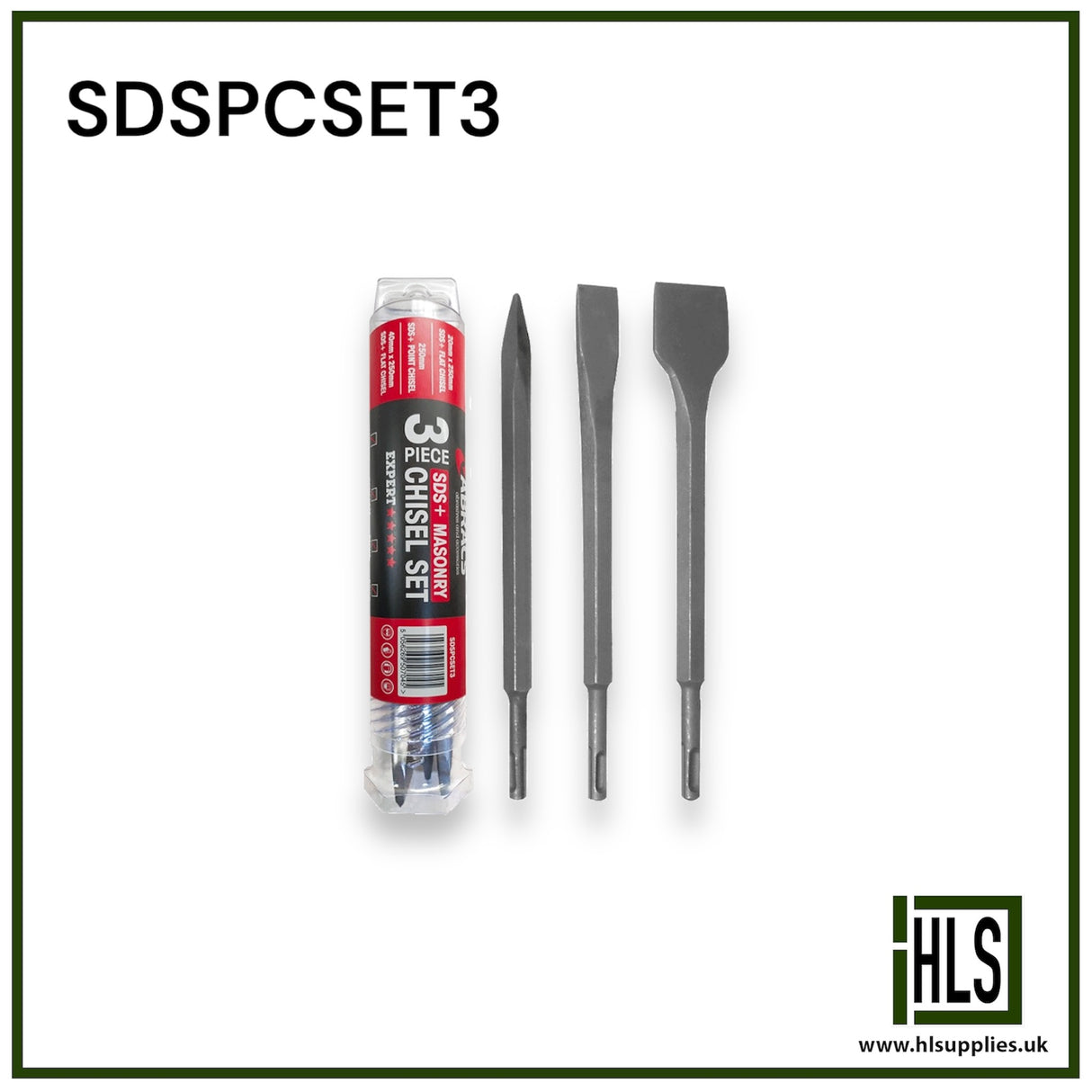 3pc SDS+ Chisel Set SDSPCSET3