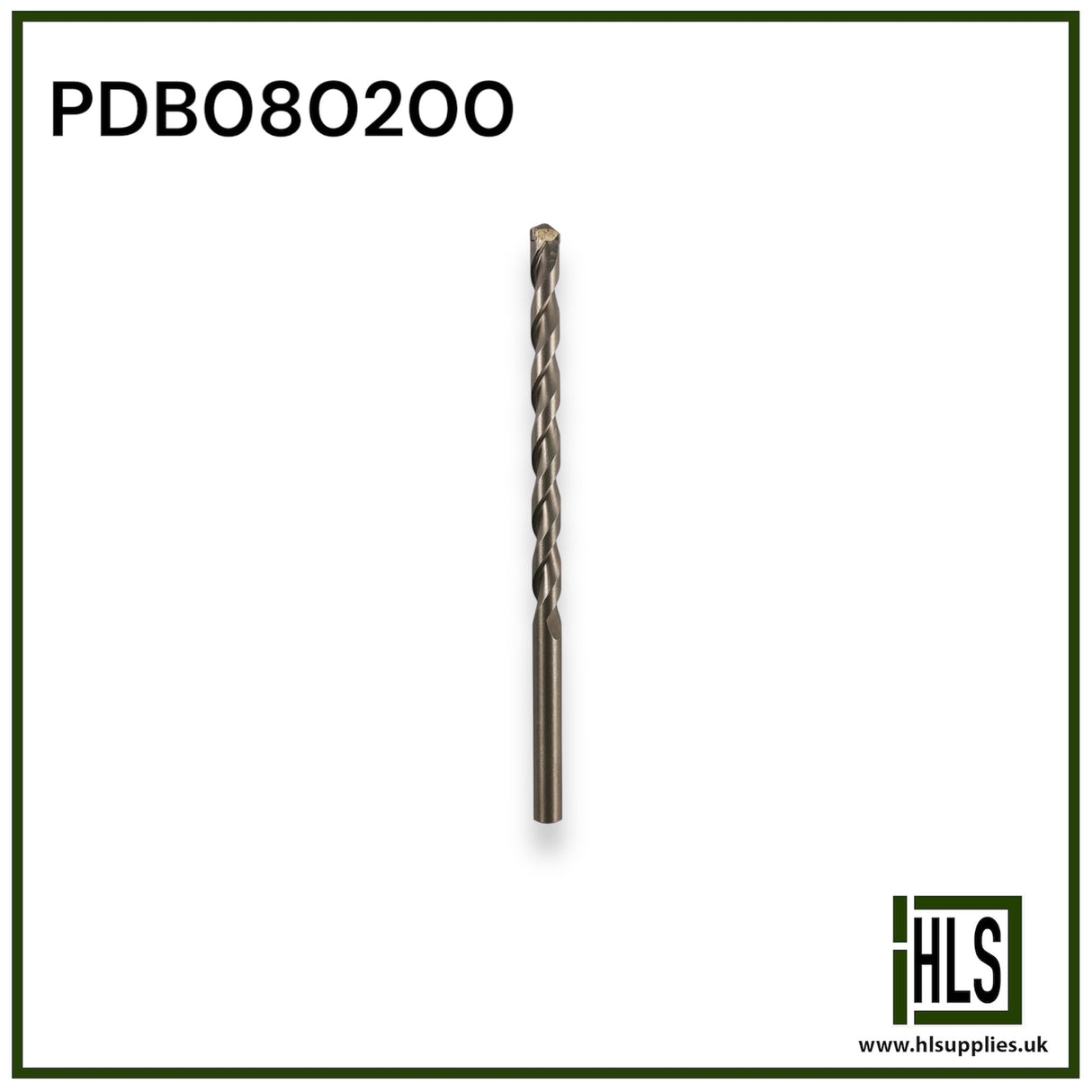 8.0mm x 200mm PERCUSSION DRILL BIT PDB080200