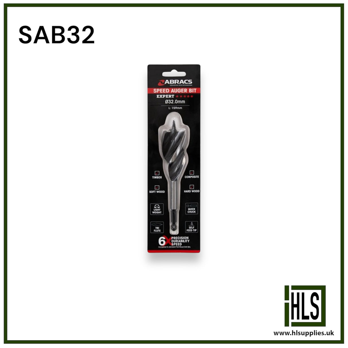 32mm Speed Auger Bit SAB32