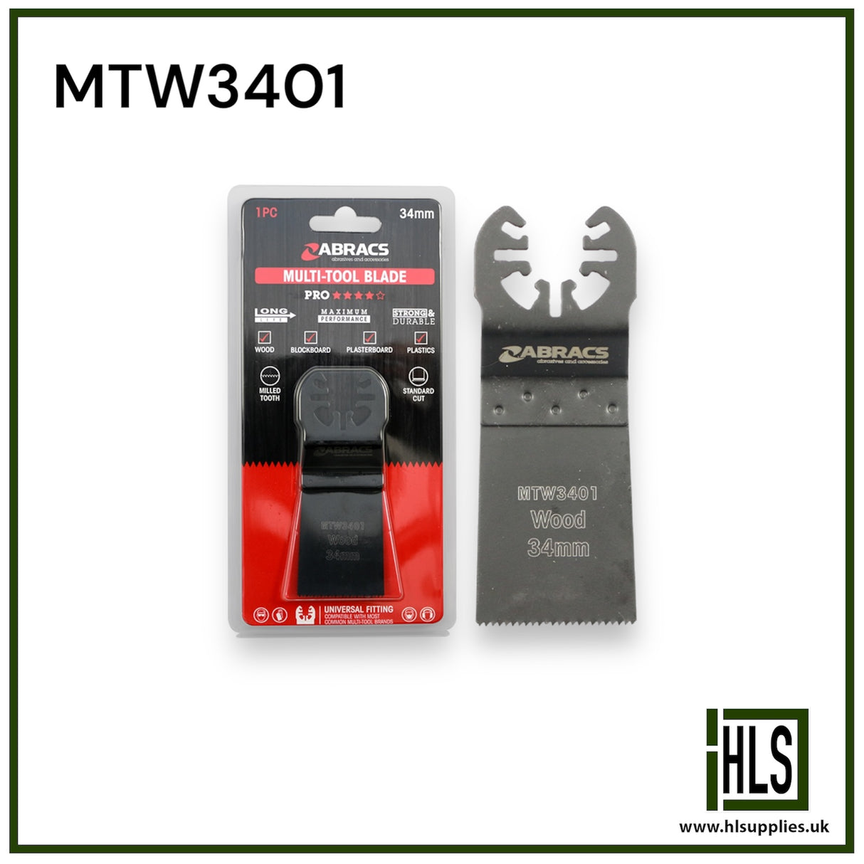 34mm Multi-tool - Wood (1pc) MTW3401