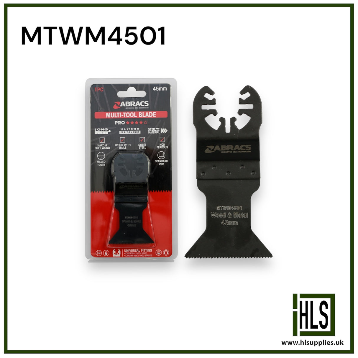 45mm Multi-tool - Wood/Metal (1pc) MTWM4501