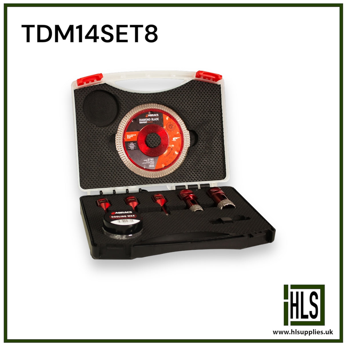 M14 Tile Drill & Blade Set (8pc) TDM14SET8