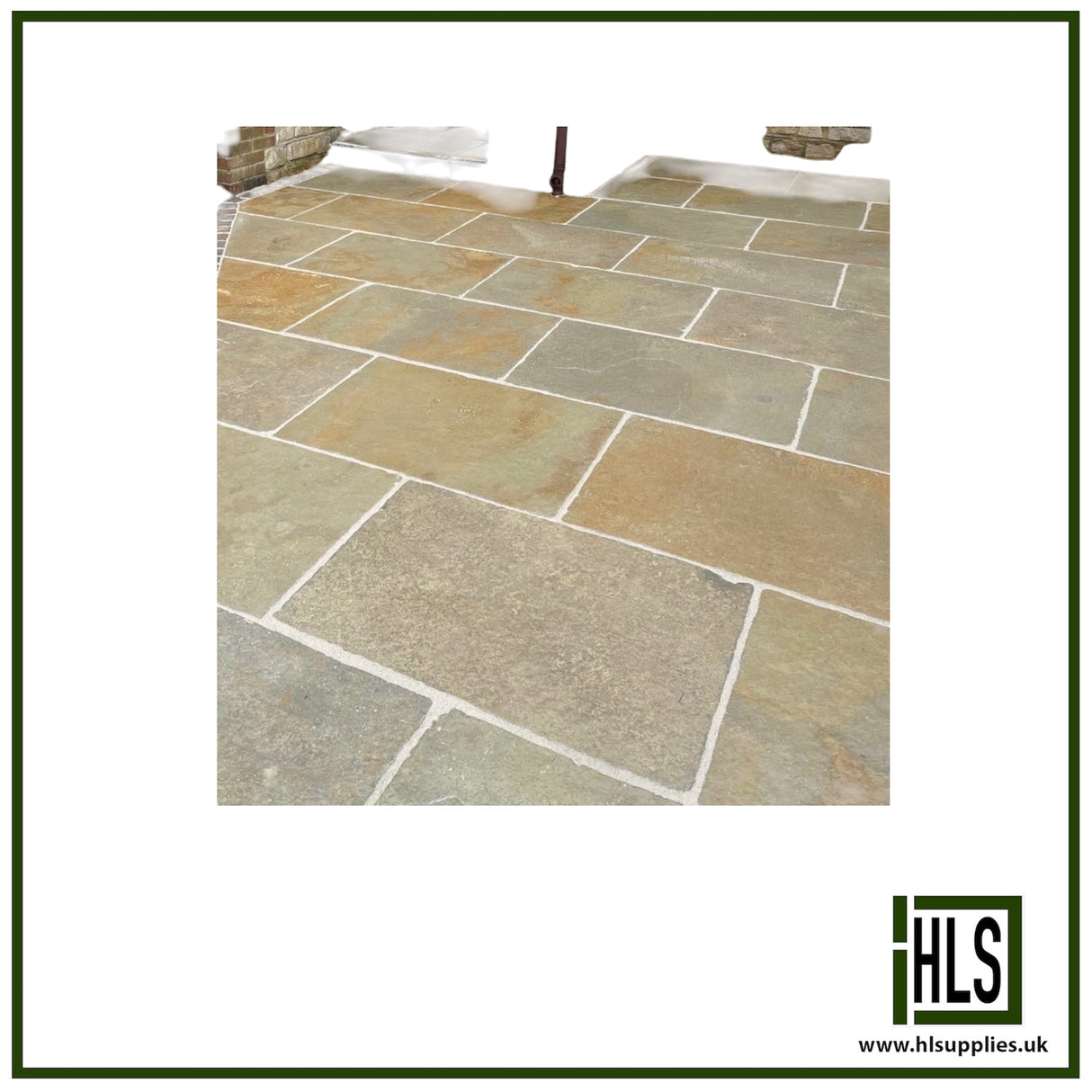 YELLOW LIMESTONE TUMBLED & BRUSHED 22mm PP