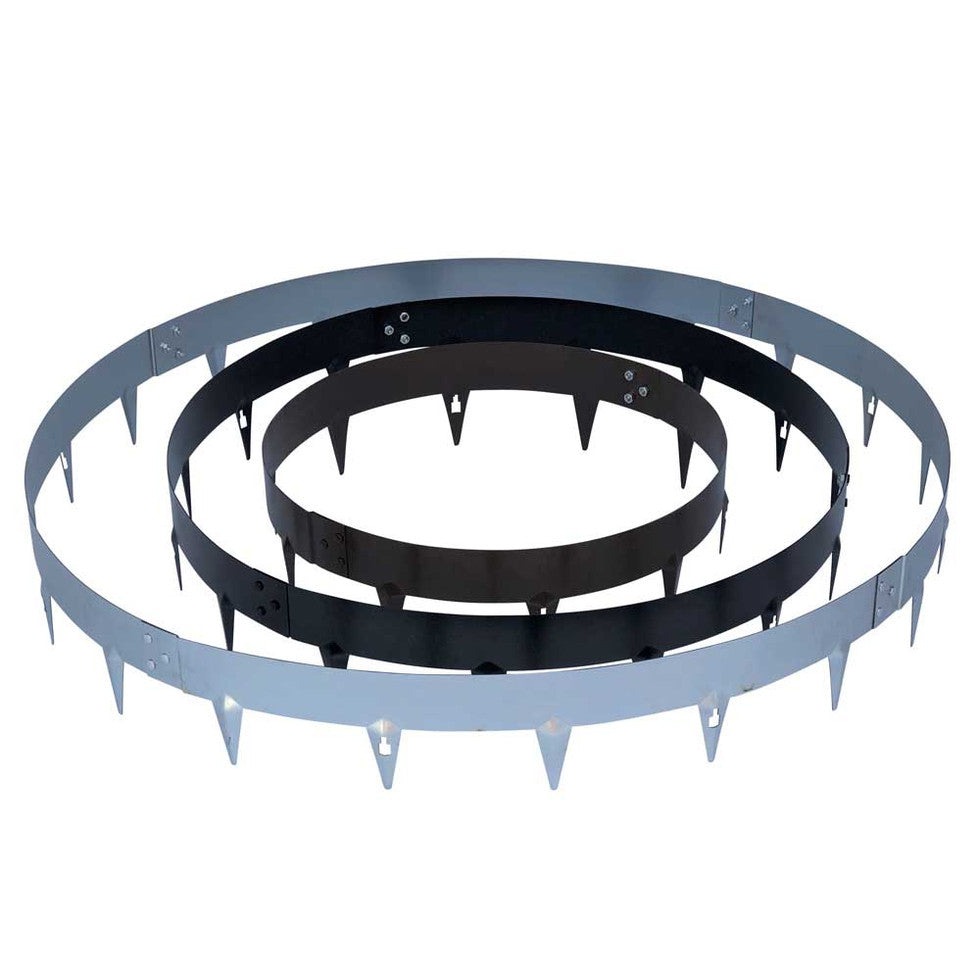GARDEN TREE RING, Cor-Ten, 600mm Diameter (2 sections), CORE EDGE