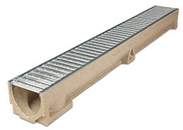 ACO RainDrain Channel and Grating 1000mm - Galvanised Steel