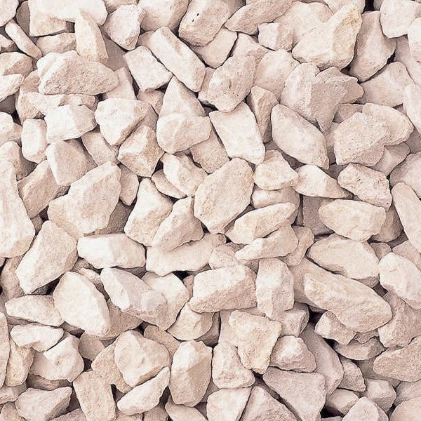 HLSupplies Cotswold chippings are angular limestone aggregates in natural cream and beige hues, ideal for landscaping paths, borders, and rockeries.