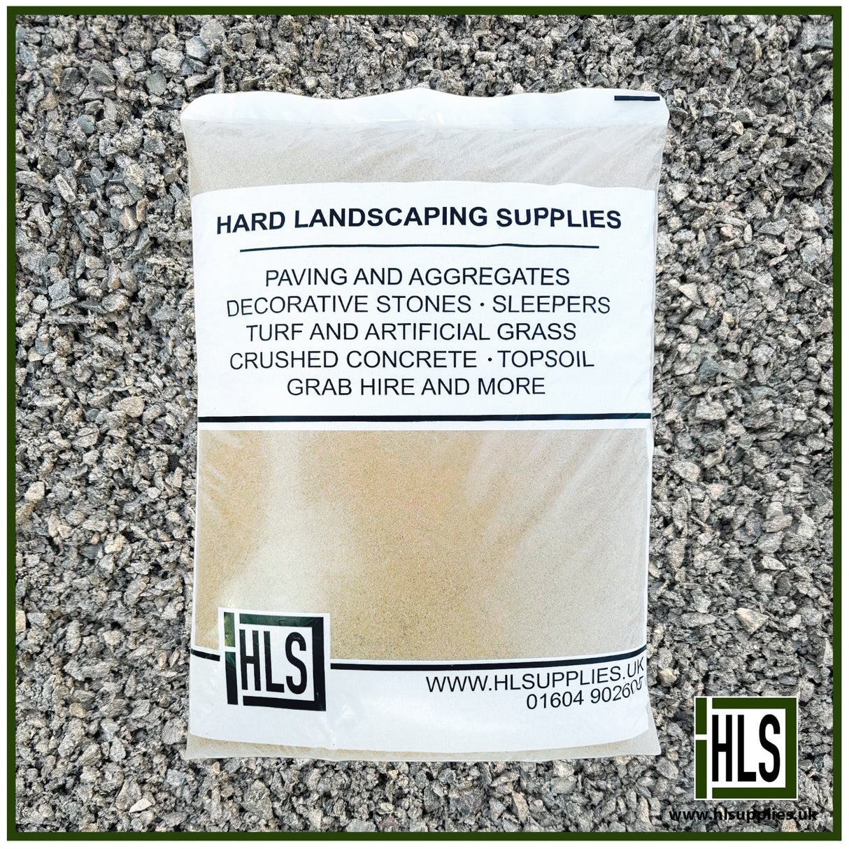 HLSupplies 0/6 Granite Dust aggregate, fine sand-like texture, ideal for paving and artificial grass bedding.