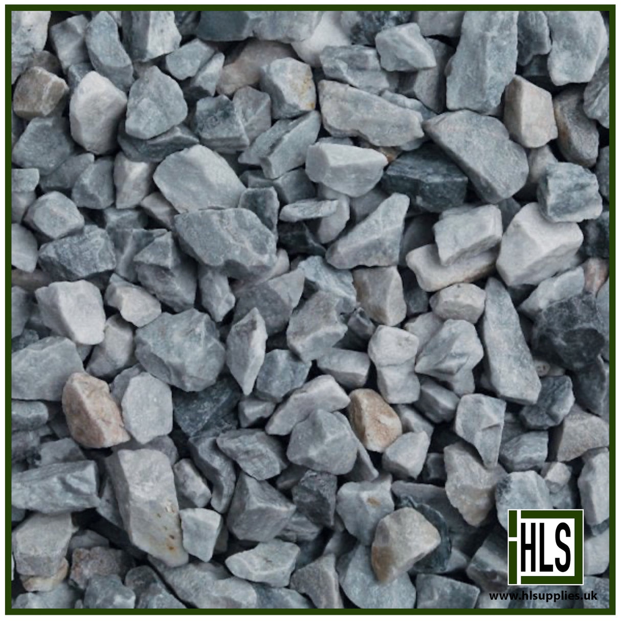 ICE BLUE CHIPPINGS 10-20mm