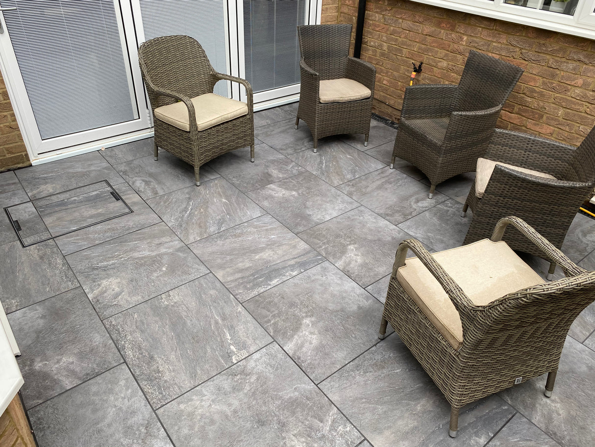 Ultra Aspen Anthracite 21.6m2 Porcelain Paving