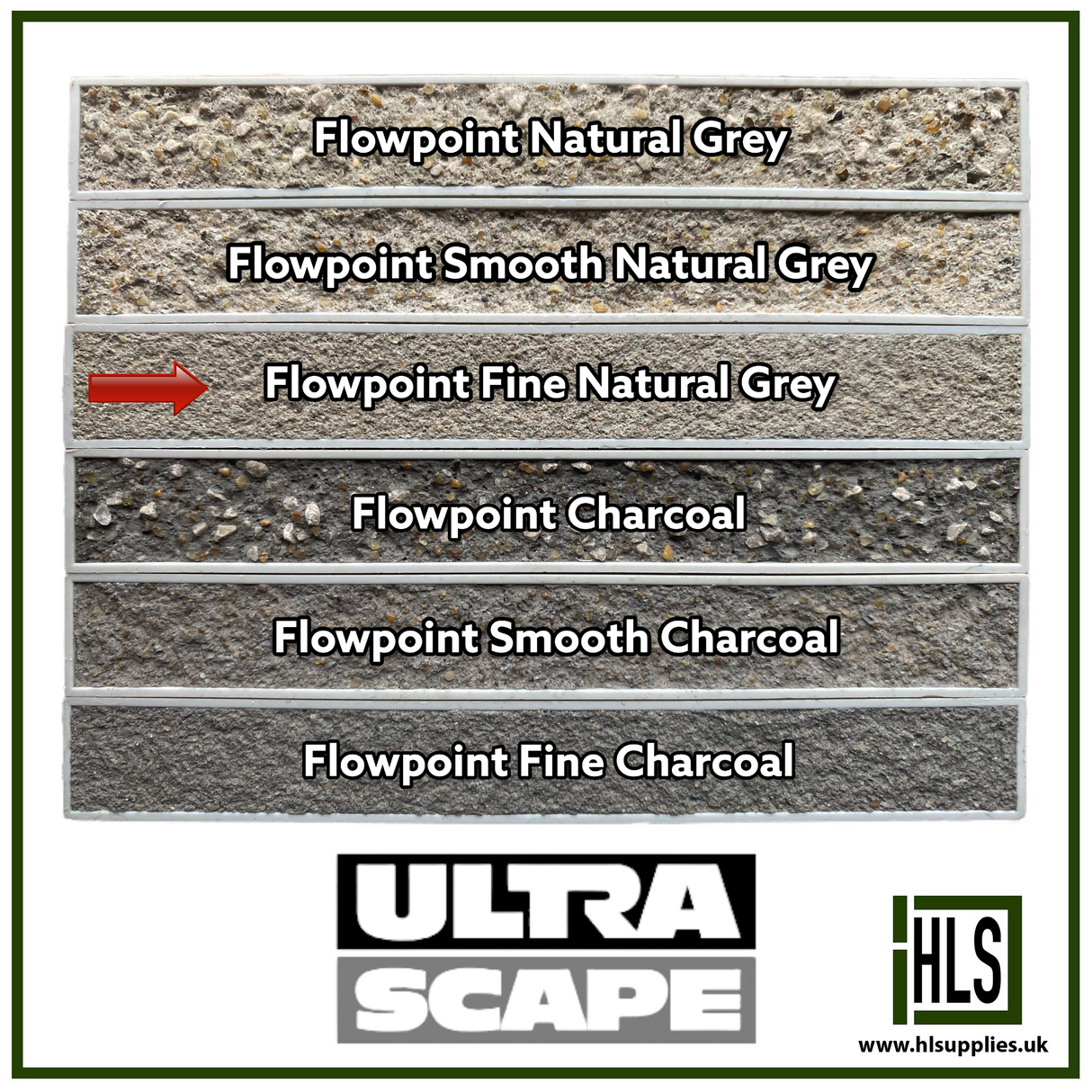 INSTARMAC UltraScape FLOWPOINT FINE RAPID SET FLOWABLE GROUT 20kg NATURAL GREY