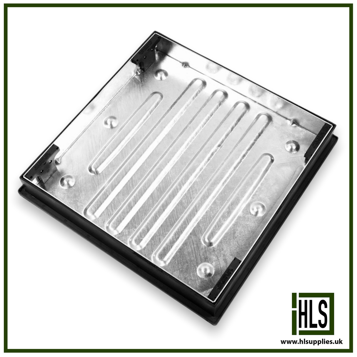 Clark Drain Recessed Manhole Cover & Frame – 600mm x 600mm x 80mm