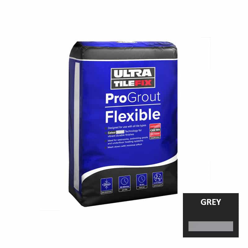 ULTRA TILE FIX PROGROUT FLEXIBLE WALL & FLOOR GROUT GREY 3KG