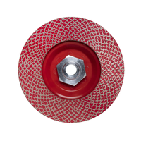 RUBI Diamond Grinding Flap Disc 115mm 200 GRIT RED