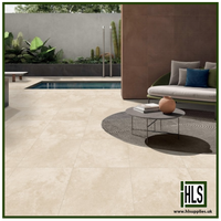 LIMESTONE IVORY PORCELAIN PAVING 600x900x20mm