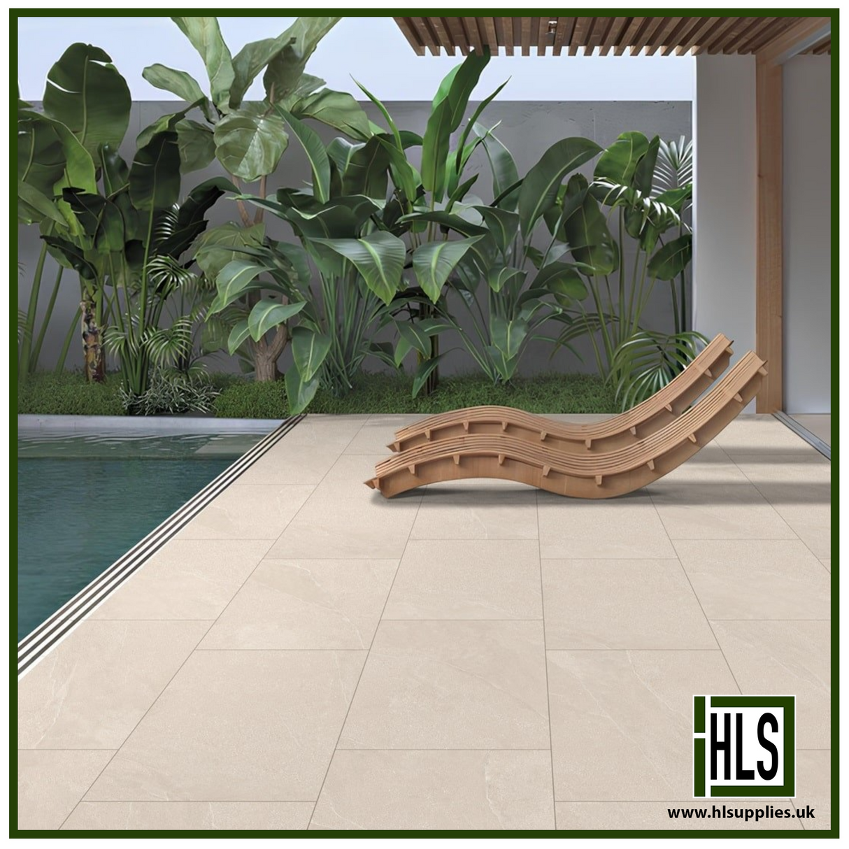 GETAFE BEIGE PORCELAIN PAVING 600x900x20mm