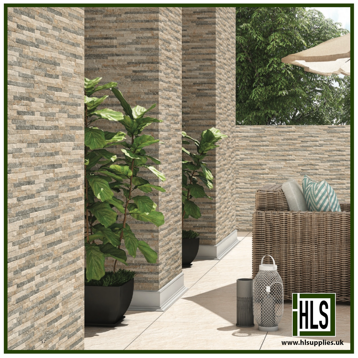 LONDON CREAM PORCELIAN CLADDING 150x600mm – HLSupplies