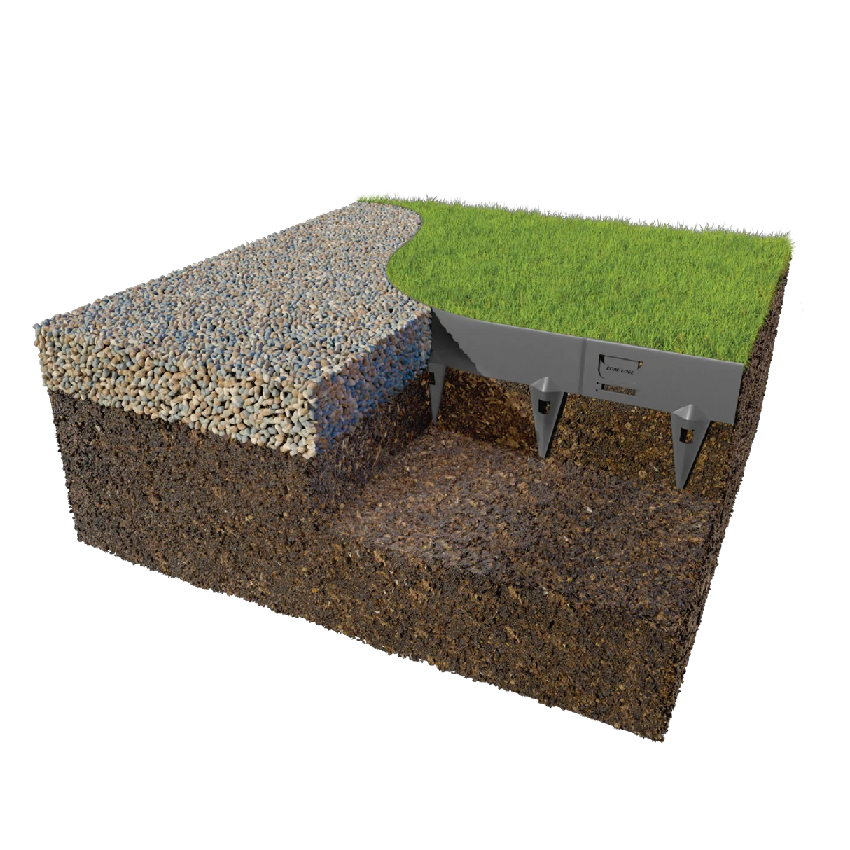 CORE EDGE 1.6mm Steel Edging - GALVANIZED (65mm face) 5m Pack