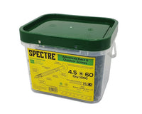 Spectre Decking Screw 4.5x75mm Tub 1000 - 1000 hours - Green