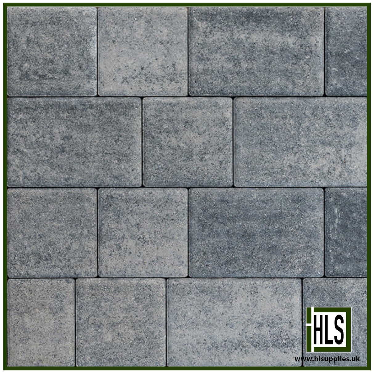 BARLEYSTONE Ashford Paving Cobbles - SILVER GREY 1m2
