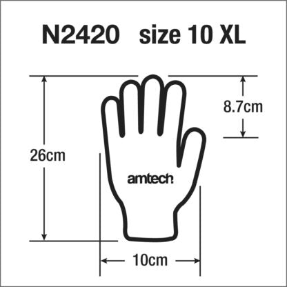 Nitrile Performance Work Gloves (Size 10) XL