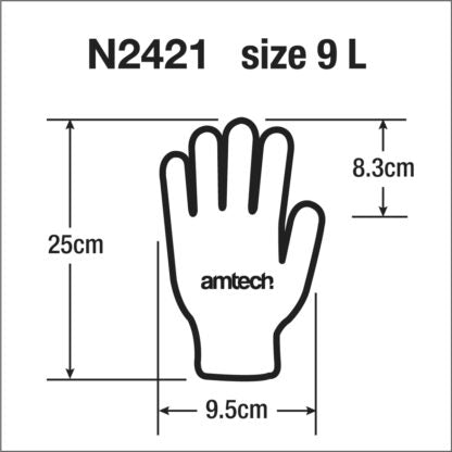 Nitrile Performance Work Gloves (Size 9) LARGE