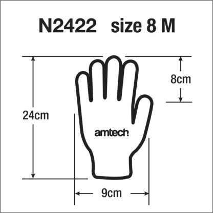 Nitrile Performance Work Gloves (Size 8) Medium