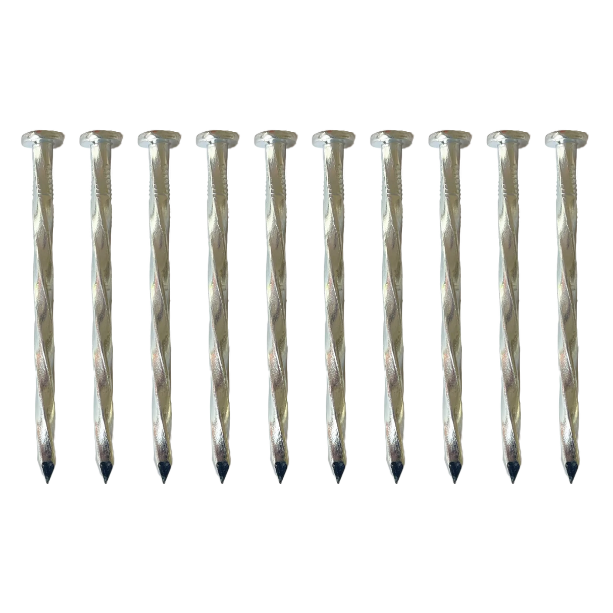 CORE DRIVE Galvanized Spiral Pins (Pack of 10) 150mm
