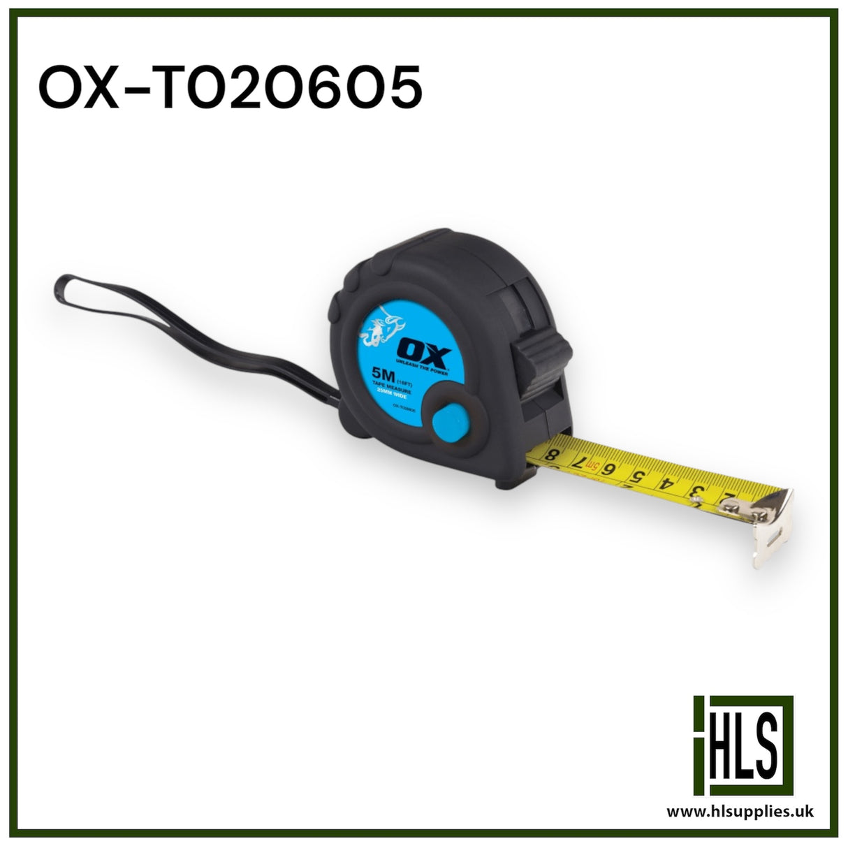 OX-T020605 OX TRADE TAPE MEASURE - 5m / 16ft