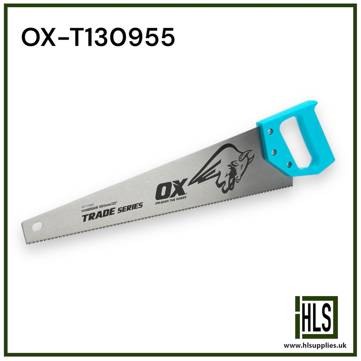 OX-T130955 OX TRADE HAND SAW - 550mm / 22in