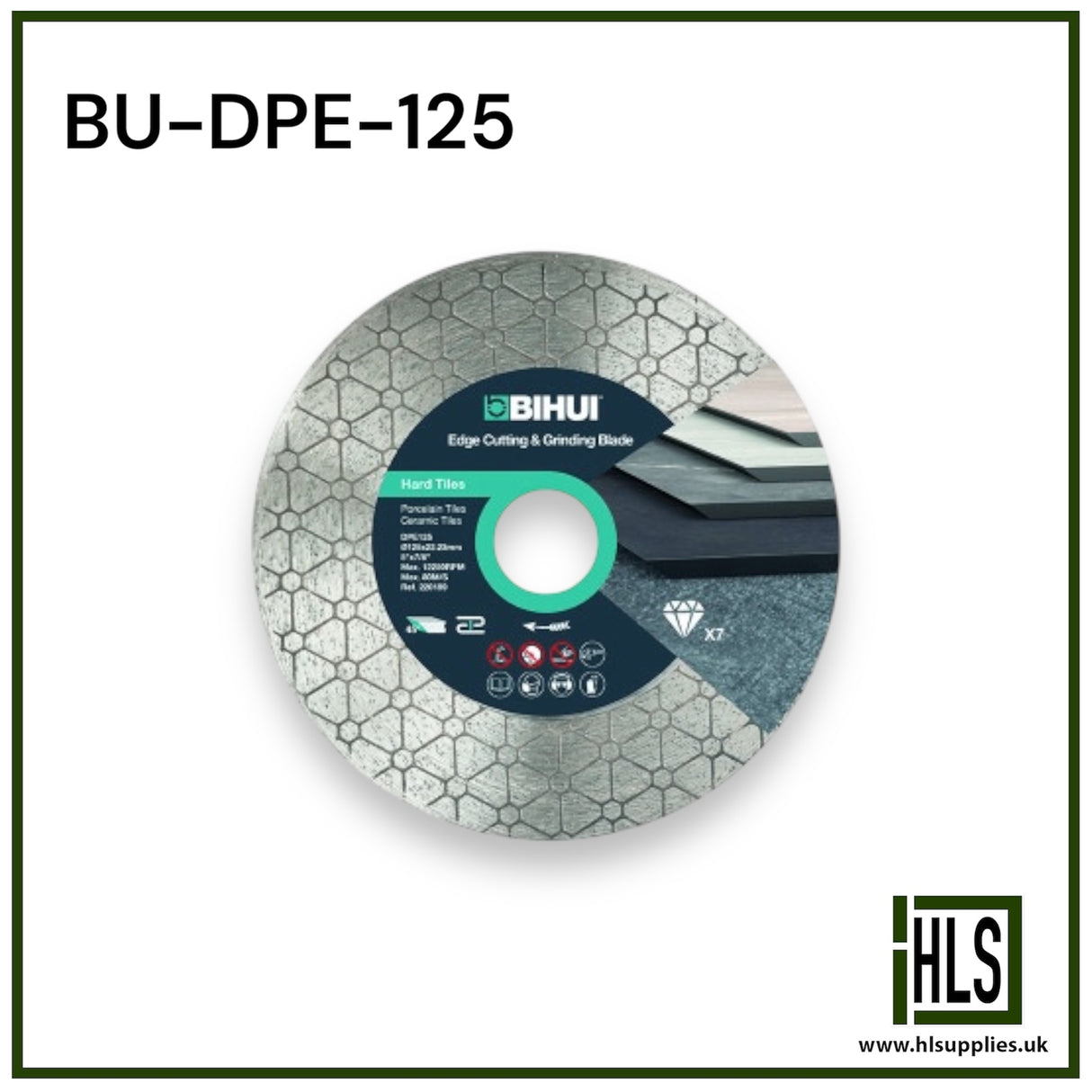 HOT PRESSED GRINDING DIAMOND BLADE 125mm