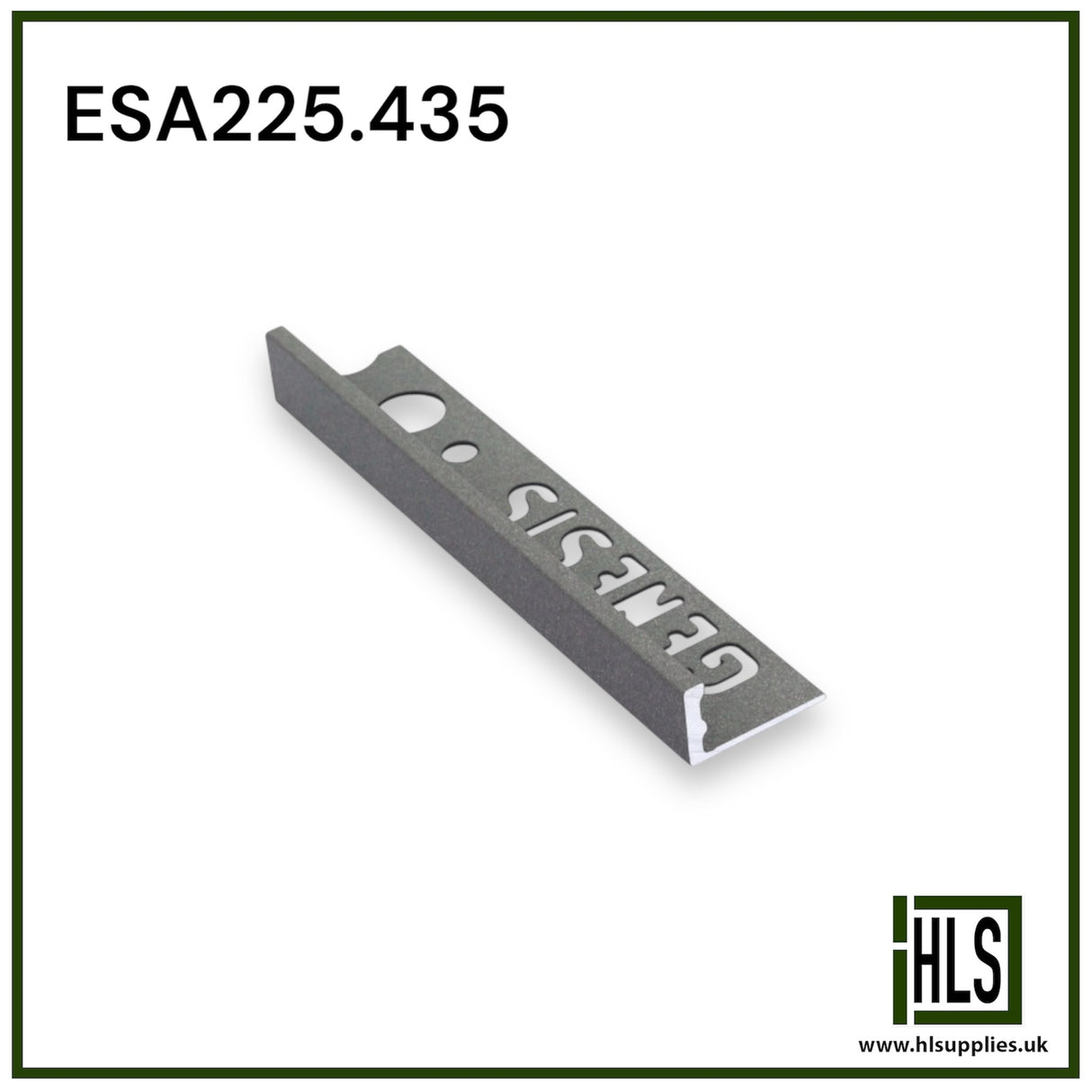 ALUMINIUM STRAIGHT EDGE 2.5m DARK GRANITE (435)