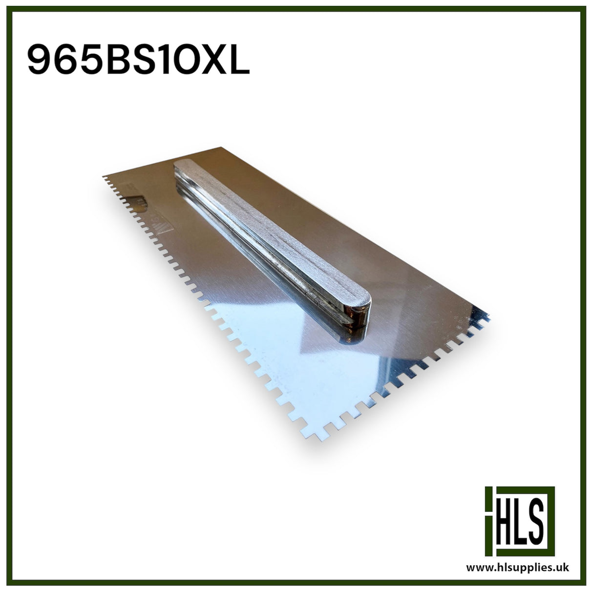 STAINLESS STEEL SQUARE 10mm NOTCH XL TROWEL480x130