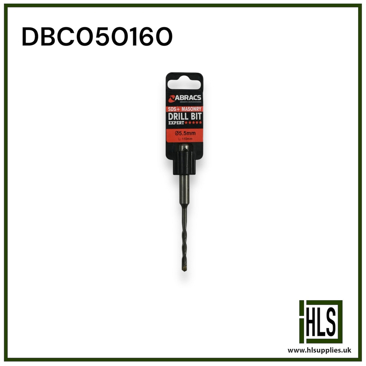 5.0mm x 160mm SDS+ Masonry Drill Bit DBC050160