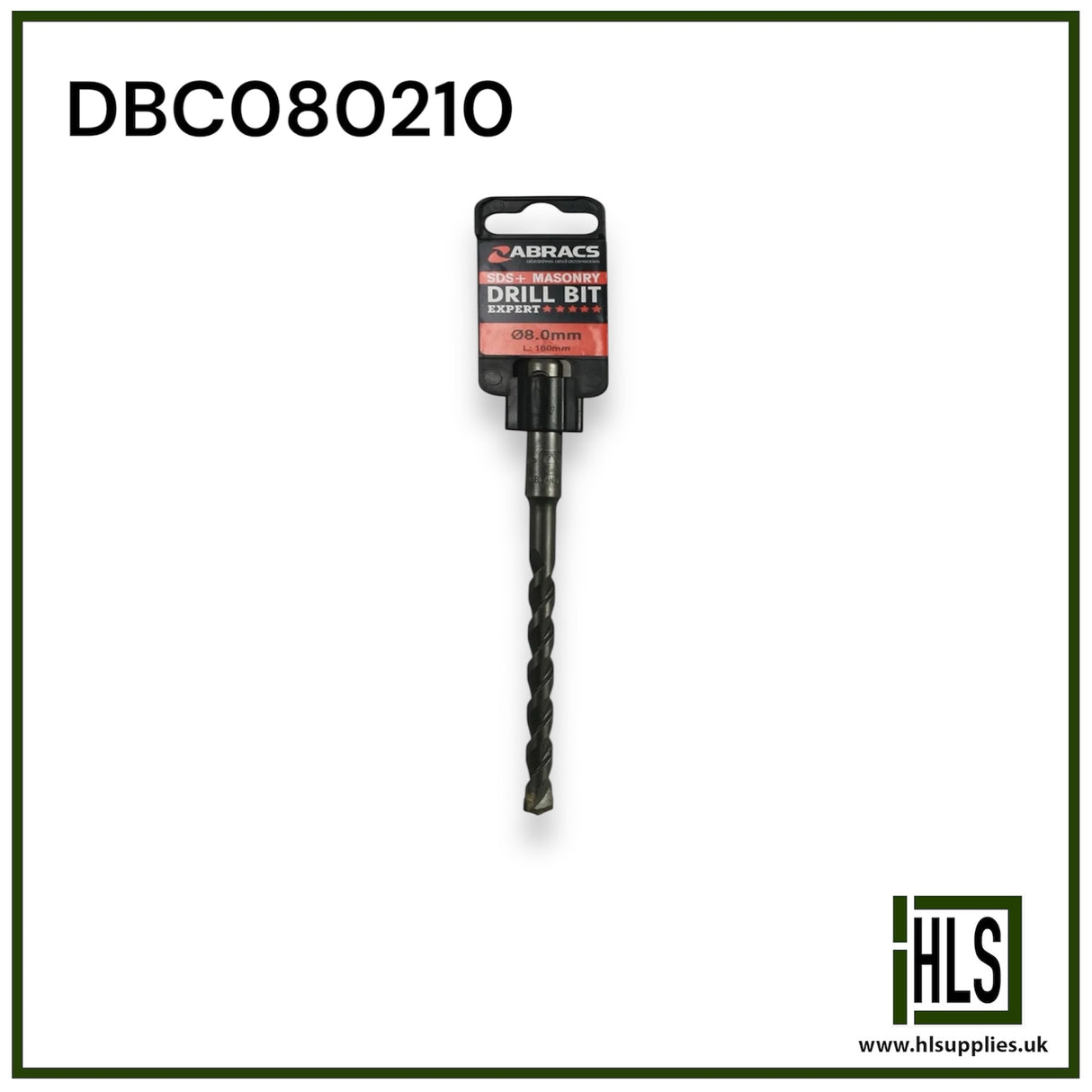 8.0mm x 210mm SDS+ Masonry Drill Bit DBC080210