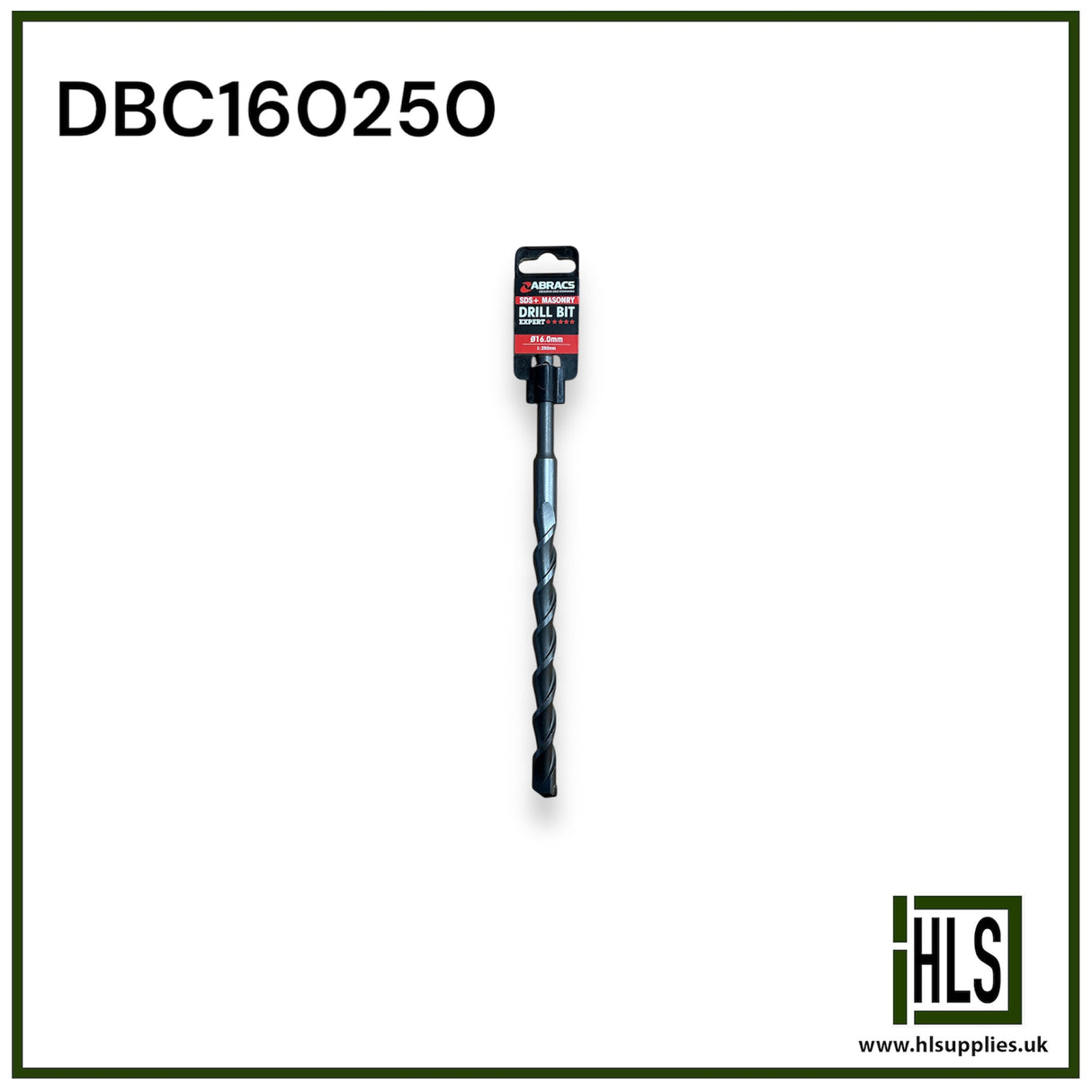 16.0mm x 250mm SDS+ Masonry Drill Bit DBC160250