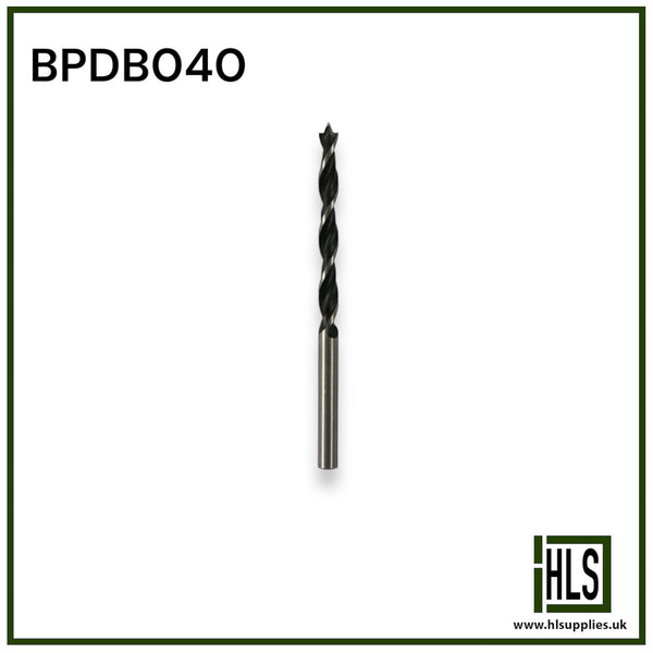 4.0mm BRAD POINT WOOD DRILL BIT BPDB040