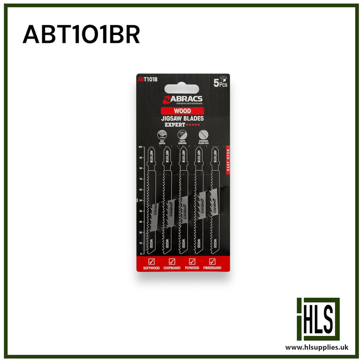 JIGSAW BLADE WOOD T101BR (5pcs) ABT101BR