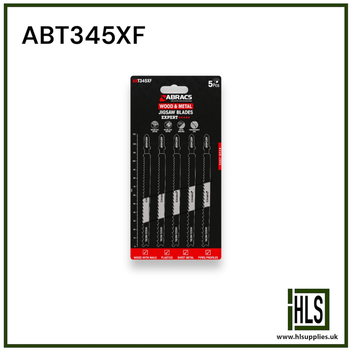 JIGSAW BLADE METAL/WOOD (5pcs) ABT345XF