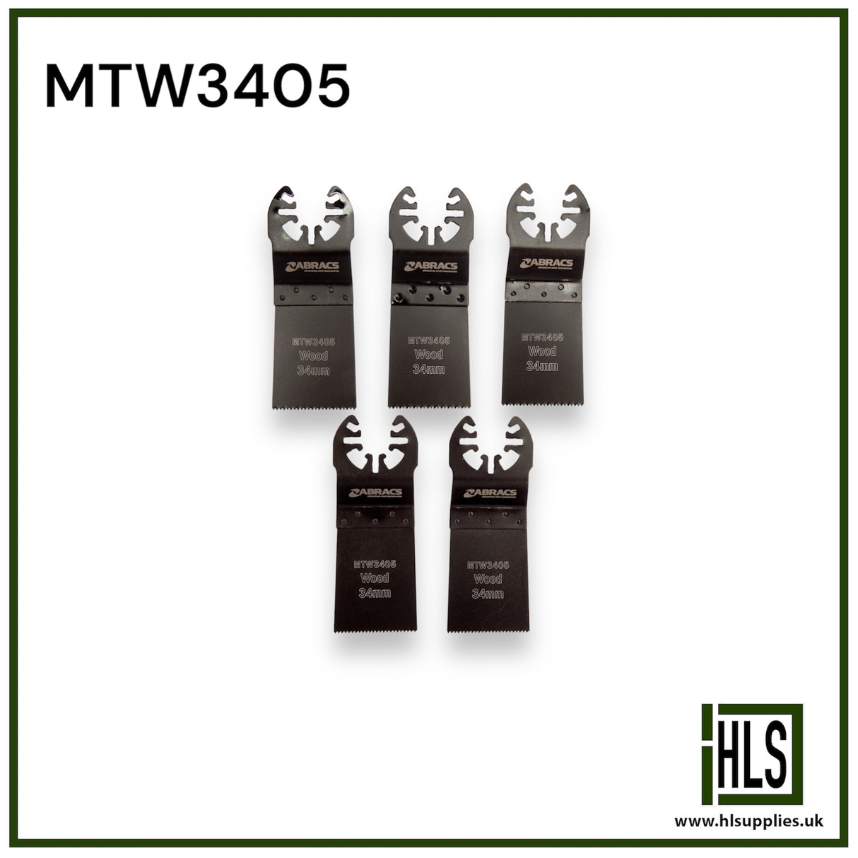 34mm Multi-tool - Wood (5pc) MTW3405