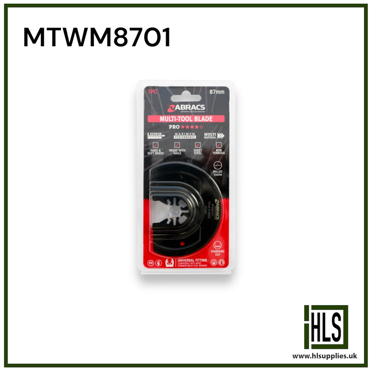 87mm Multi-tool - Wood/Metal (1pc) MTWM8701