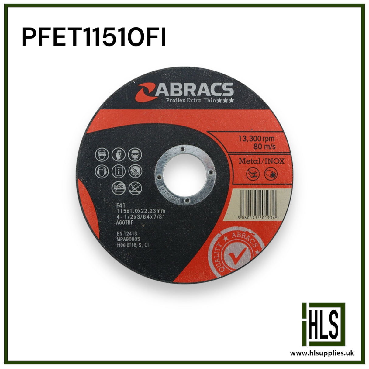 PROFLEX EXTRA THIN 115mm x 1.0mm PFET11510FI