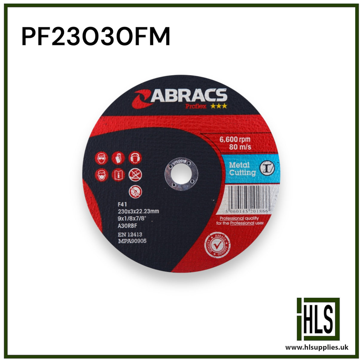 PROFLEX 230mm x 3mm x 22mm FLAT METAL PF23030FM