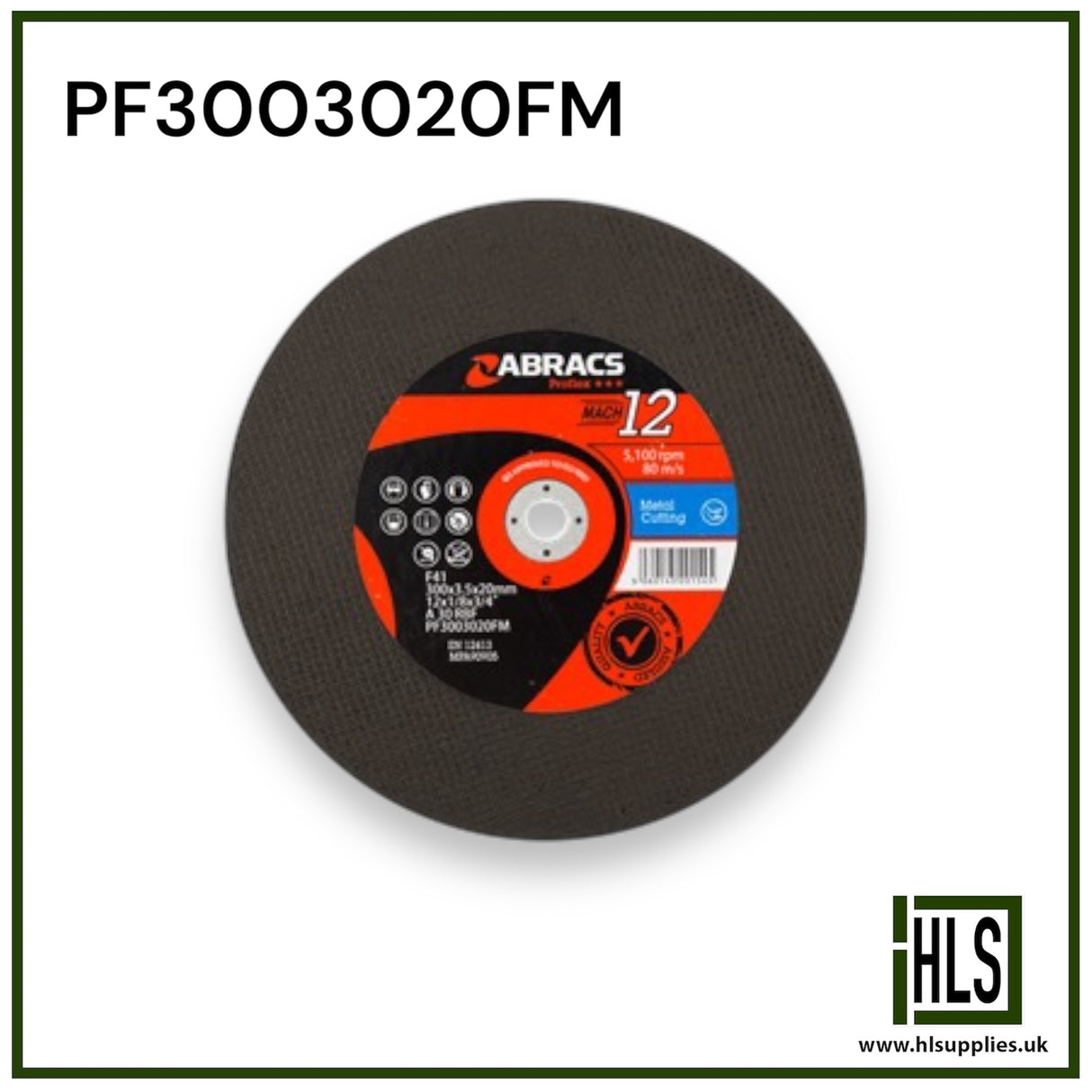 PROFLEX 300mm x 3.5mm x 20mm FLAT METAL