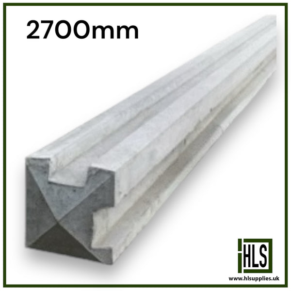 SLOTTED CORNER POSTS PYRAMID TOP 2700 x 125 x 125