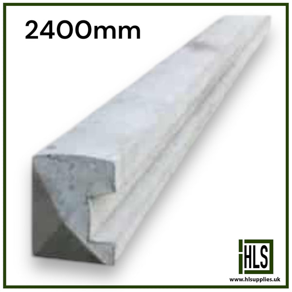 SLOTTED END POSTS PYRAMID TOP - 2400 x 100 x 85