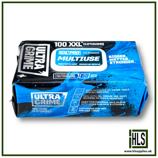 ULTRAGRIME PRO MULTIUSE XXL WIPES PACK OF 100